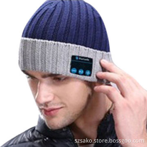 Bluetooth Cap, Fashionable Durable Bluetooth V3.0+EDR, Set-in MIC